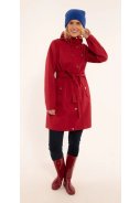 Dunkelrote Regenjacke Danerainlover von Danefae 8