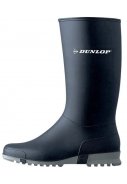 Dunkelblaue PVC Sport  Regenstiefel von Dunlop 2