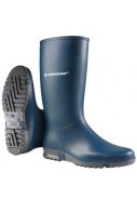 Dunkelblaue PVC Sport  Regenstiefel von Dunlop 1