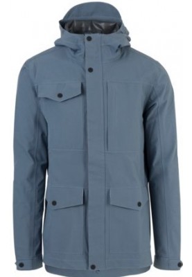 Dusty blue Urban Outdoor pocket Herrenregenjacke von AGU