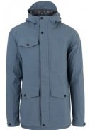 Dusty blue Urban Outdoor pocket Herrenregenjacke von AGU