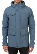 Dusty blue Urban Outdoor pocket Herrenregenjacke von AGU 3