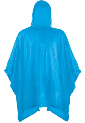 Einfacher blauer Kinder Regenponcho