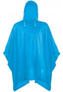 Einfacher blauer Regenponcho 1