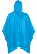 Einfacher blauer Regenponcho