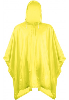 Einfacher gelber Regenponcho