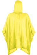 Einfacher gelber Regenponcho