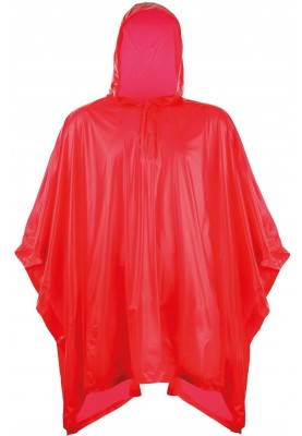 Einfacher roter Kinder Regenponcho