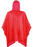 Einfacher roter Kinder Regenponcho