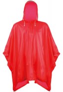 Einfacher roter Regenponcho
