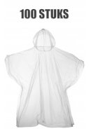 Durchsichtige Einweg Kinderregenponcho's (100 St.) 1