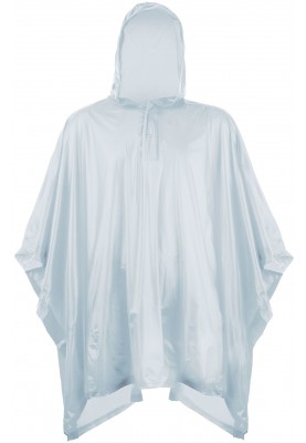 Einfacher silberner Kinder Regenponcho