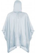 Einfacher silbener Regenponcho