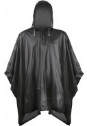 Einfacher schwarzer Regenponcho