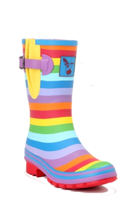 Evercreatures Regenstiefel Rainbow kurz