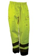 Gelbe atmungsaktive Hi-Vis Regenhose von Lyngsøe Rainwear 