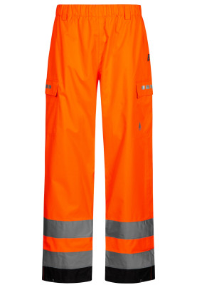 Orange atmungaktive Hi-Vis Regenhose von Lyngsøe Rainwear 