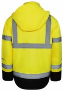 Fluor gelb/schwarze Hi-Vis Craftman Winterjacke von Lyngsøe Rainwear 5