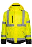 Fluor gelb/schwarze Hi-Vis Craftman Winterjacke von Lyngsøe Rainwear 1