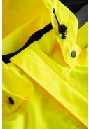 Fluor gelb/schwarze Hi-Vis Craftman Winterjacke von Lyngsøe Rainwear 4