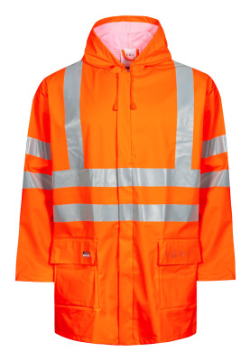 Lyngsøe Rainwear schwerentflammbare Regenjacke Hi-Vis orange