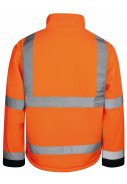 Lyngsøe Rainwear Hi-Vis Softshell fluor orange/schwarz 2