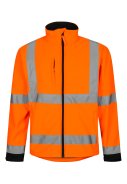 Lyngsøe Rainwear Hi-Vis Softshell fluor orange/schwarz 1