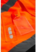 Fluor orange/schwarze Hi-Vis Craftman Winterjacke von Lyngsøe Rainwear 3