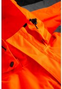 Fluor orange/schwarze Hi-Vis Craftman Winterjacke von Lyngsøe Rainwear 4