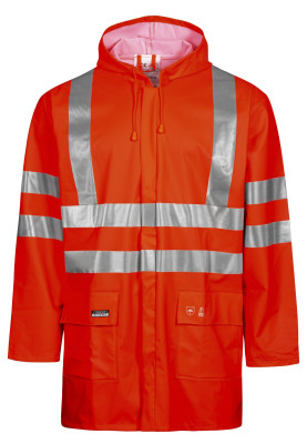 Lyngsøe Rainwear Signaal Regenjacke Hi-Vis rot