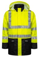 Gelb/Dunkelblaue Hi-Vis Regenjacke von Lyngsøe Rainwear 1