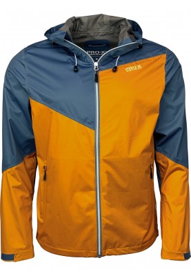 Gelb/blaue Stretch Herrenregenjacke Liam von Pro-X Elements