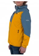 Gelb/blaue Stretch Herrenregenjacke Liam von Pro-X Elements 3