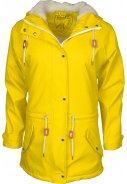 Gelbe gefütterte Damenregenjacke Kira von Pro-X Elements