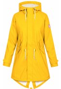 Gelber Damenparka Friese Tidaholm mit Teddyfutter von Derbe
