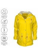 Gelbe gefütterte Damenregenjacke Kira von Pro-X Elements 3