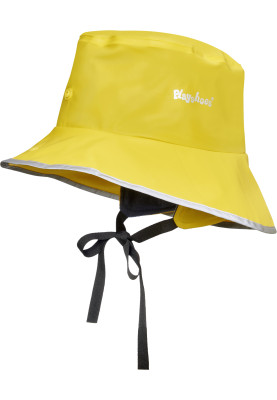 Gelbe kinder Regenmütze mit Fleecefutter von Playshoes