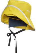 Gelbe kinder Regenmütze mit Fleecefutter von Playshoes 2