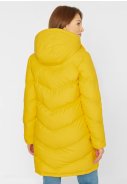 Gelbe lange wattierte Damen Winterjacke Ipsholm von Derbe 4