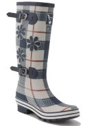 Karierte hohe Regenstiefel St. George von Evercreatures