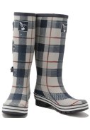 Karierte hohe Regenstiefel St. George von Evercreatures 3