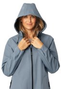 Grey Blue softshell A-Linien-Regenmantel von Ilse Jacobsen 3