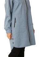 Grey Blue softshell A-Linien-Regenmantel von Ilse Jacobsen 4