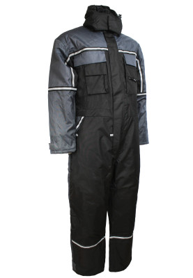 Lyngsøe Rainwear Winteroverall grau/schwarz