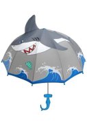 Grauer Kinderregenschirm Shark von Kidorable