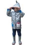 Graue Kinder Regenmantel Shark von Kidorable 3