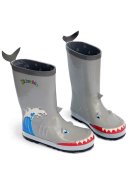 Graue Kinder Gummistiefel Shark von Kidorable 2