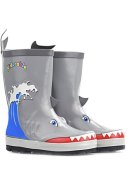 Graue Kinder Gummistiefel Shark von Kidorable 1