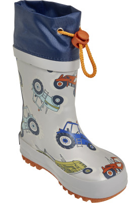 Graue Regenstiefel Tractor von Playshoes