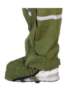 Grüne (Olive) Regenhose  (Langgröße) mit durchgehendem Reißverschluss 5